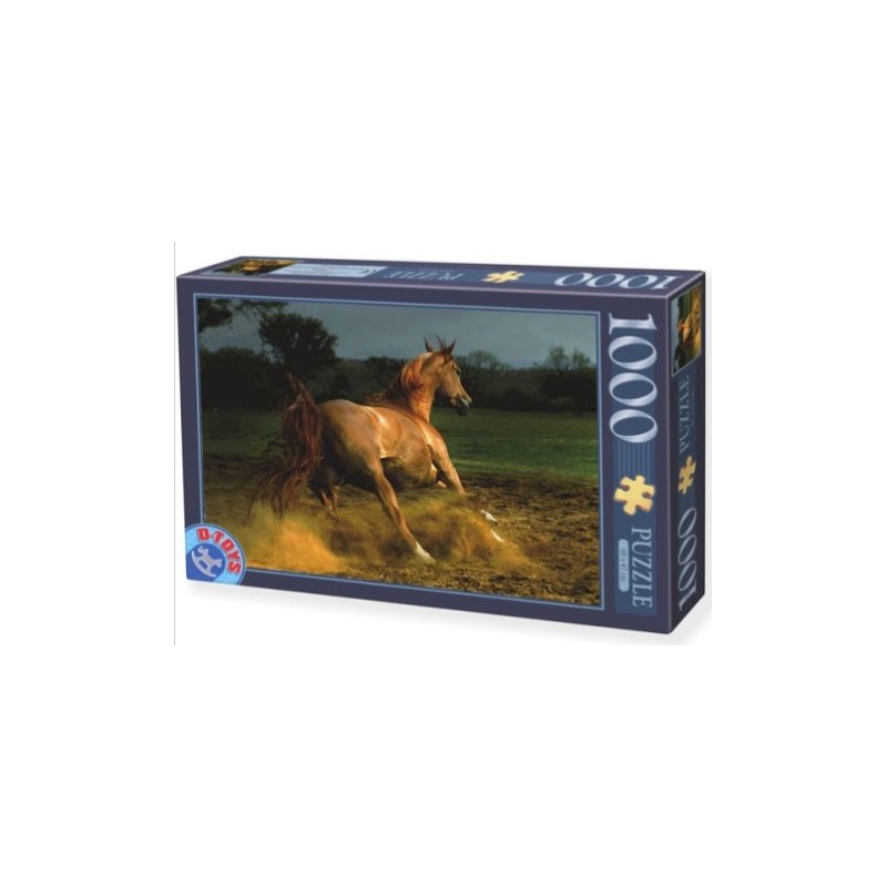 Puzzle 1000 pièces - Cheval marron un jeu D-Toys