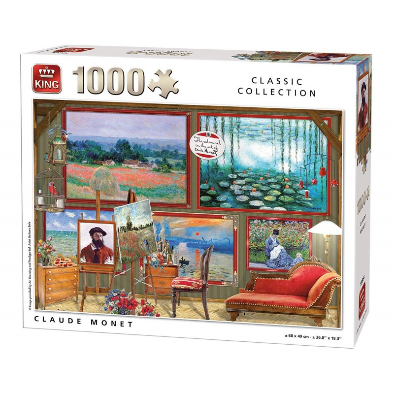 Puzzle 1000 pièces - Claude Monet un jeu King