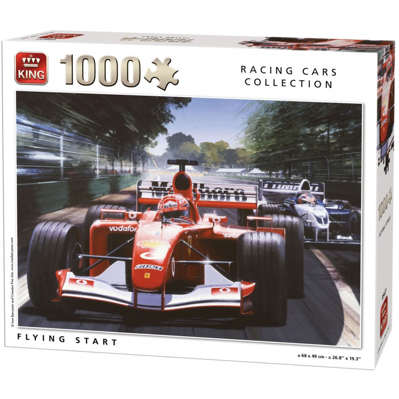 Puzzle 1000 pièces - Départ Formule 1 un jeu King