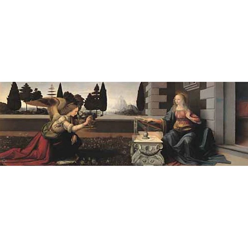 Puzzle 1000 pièces - De Vinci - Annunciazione un jeu Ricordi Puzzle 1000 pièces - De Vinci - Annunciazione un jeu Ricordi