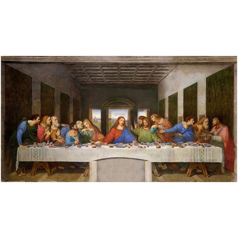 Puzzle 1000 pièces - De Vinci - Last supper un jeu Ricordi