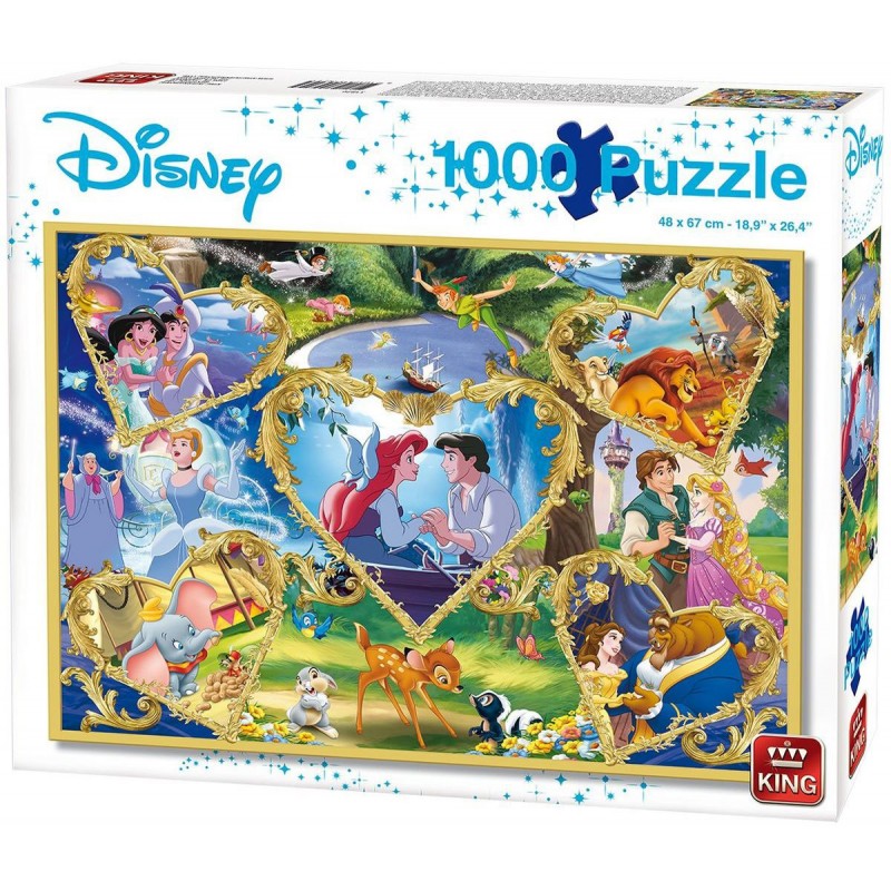 Puzzle 1000 pèces - Disney Movie Magic un jeu King