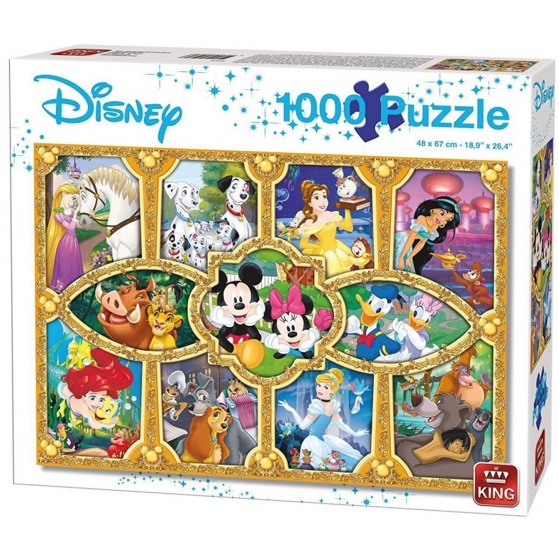 Puzzle 1000 pièces - Disney - Magical moments un jeu King Puzzle 1000 pièces - Disney - Magical moments un jeu King