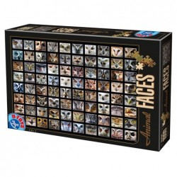 Puzzle 1000 pièces - Faces de Hiboux un jeu D-Toys