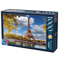 Puzzle 1000 pièces - Famous Eiffel Paris un jeu D-Toys