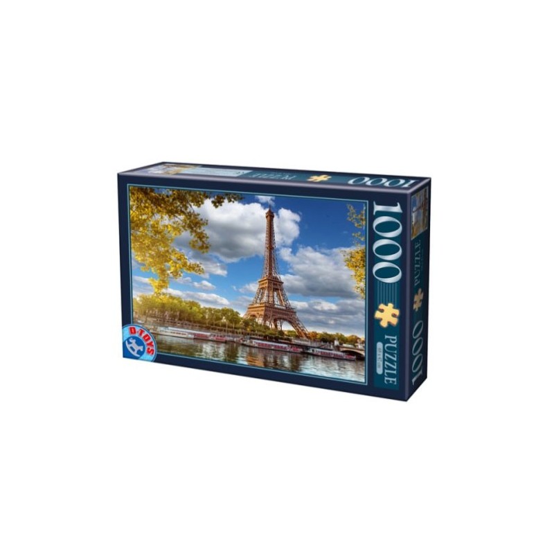 Puzzle 1000 pièces - Famous Eiffel Paris un jeu D-Toys