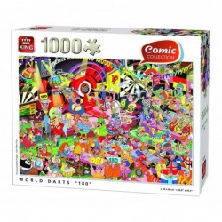 Puzzle 1000 pièces - Comic fléchettes un jeu King