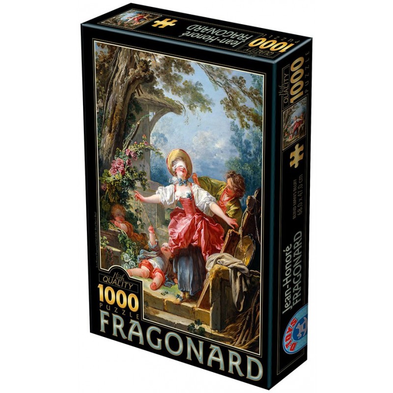 Puzzle 1000 pièces - Fragonard - Blind Man's Bluff un jeu D-Toys