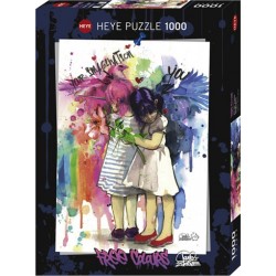 Puzzle 1000 pièces - Free colors imagination un jeu Heye