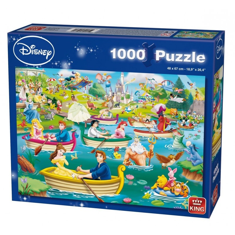 Puzzle 1000 pièces - Disney - Fun on the water un jeu King Puzzle 1000 pièces - Disney - Fun on the water un jeu King