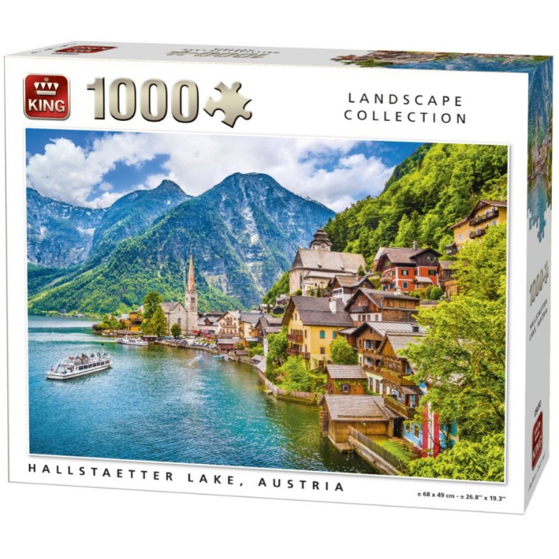 Puzzle 1000 pièces - Lac Hallstaetter Autriche un jeu King Puzzle 1000 pièces - Lac Hallstaetter Autriche un jeu King