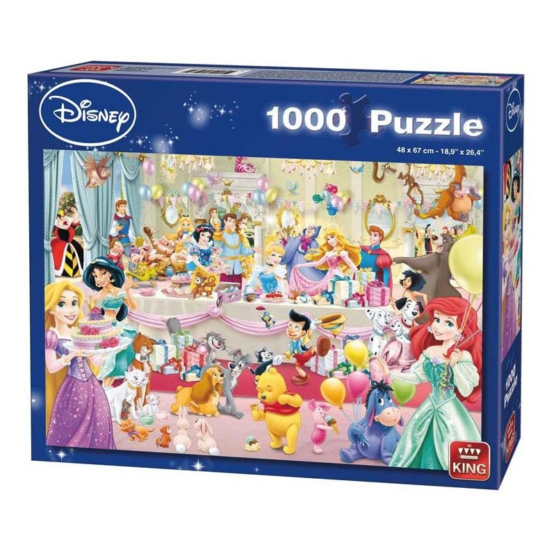 Puzzle 1000 pièces - Disney - Happy Birthday un jeu King