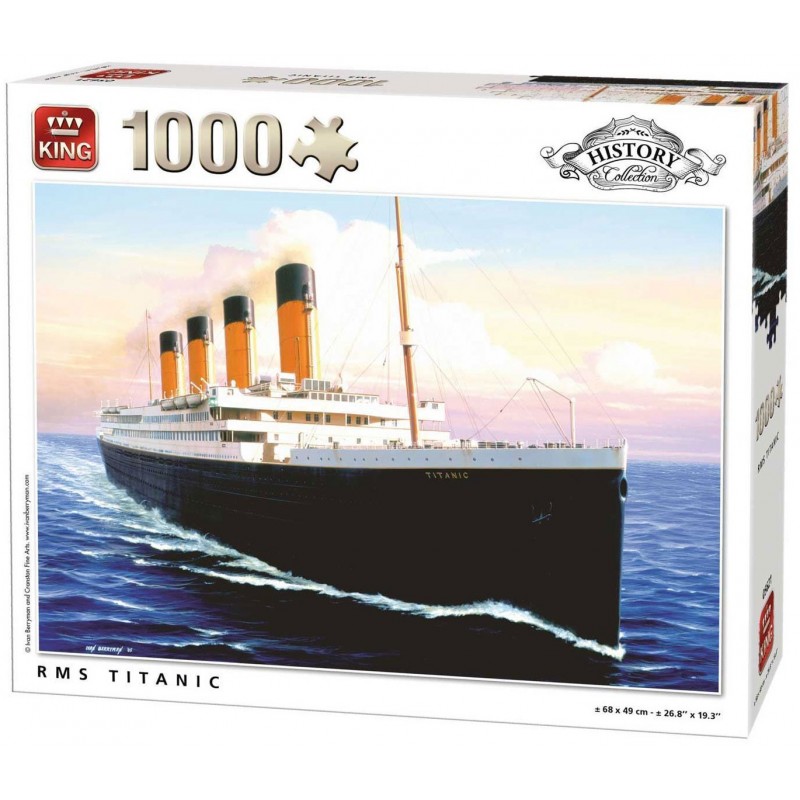 Puzzle 1000 pièces - History Titanic RMS un jeu King