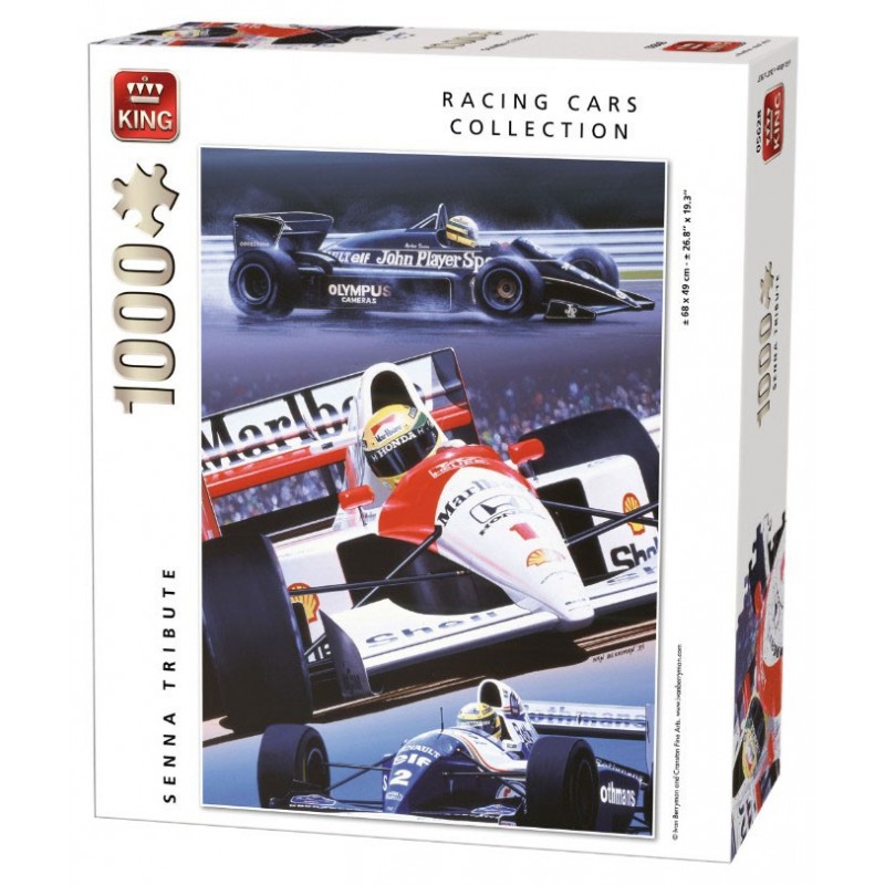 Puzzle 1000 pièces - Hommage à Ayrton Senna un jeu King Puzzle 1000 pièces - Hommage à Ayrton Senna un jeu King