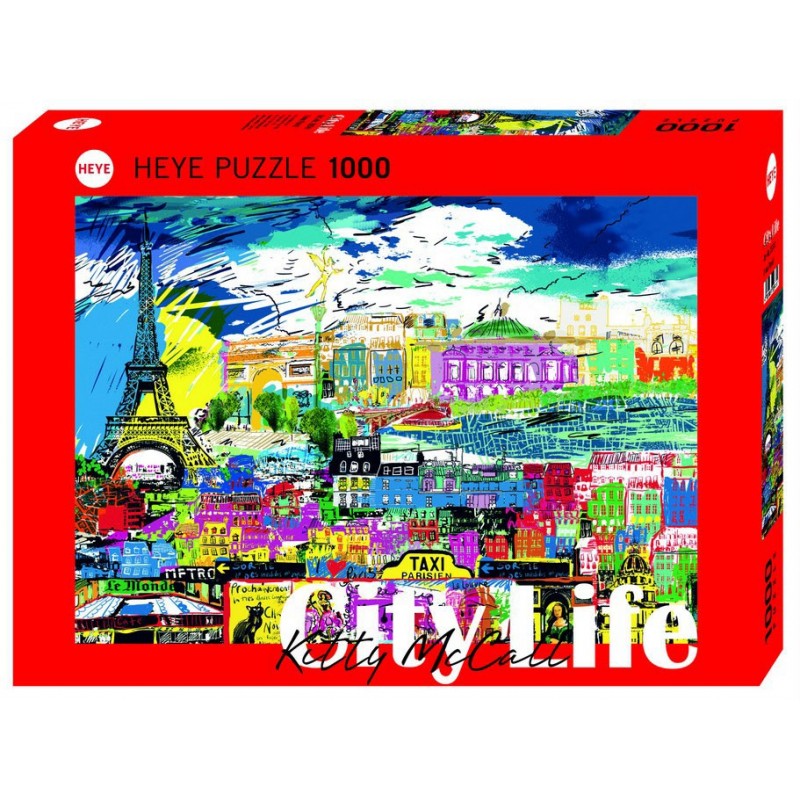 Puzzle 1000 pièces - I love Paris un jeu Heye