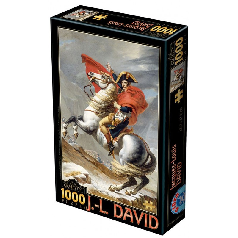 Puzzle 1000 pièces - Napoléon Bonaparte franchissant les Alpes un jeu D-Toys