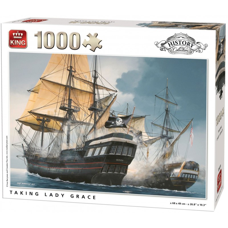 Puzzle 1000 pièces - Lady Grace un jeu King