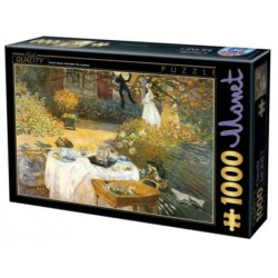 Puzzle 1000 pièces - Monet - Le déjeuner un jeu D-Toys
