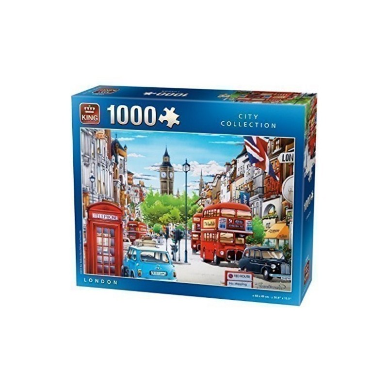 Puzzle 1000 pièces - London City un jeu King Puzzle 1000 pièces - London City un jeu King