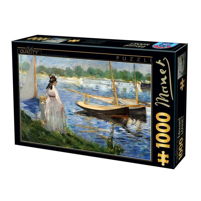 Les rives de la Seine à Argenteuil - Manet - 1000 pièces un jeu D-Toys