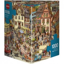 Puzzle 1000 pièces - Gobel et Knorr - Market place un jeu Heye