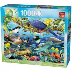 Puzzle 1000 pièces - Merveilles animales un jeu King