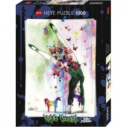 Puzzle 1000 pièces - Mini Unicorn - Free colors un jeu Heye