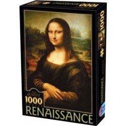 Mona Lisa - Léonard de Vinci - 1000 pièces un jeu D-Toys