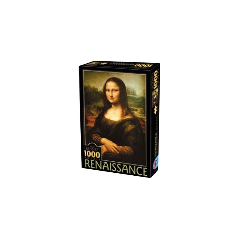 Mona Lisa - Léonard de Vinci - 1000 pièces un jeu D-Toys