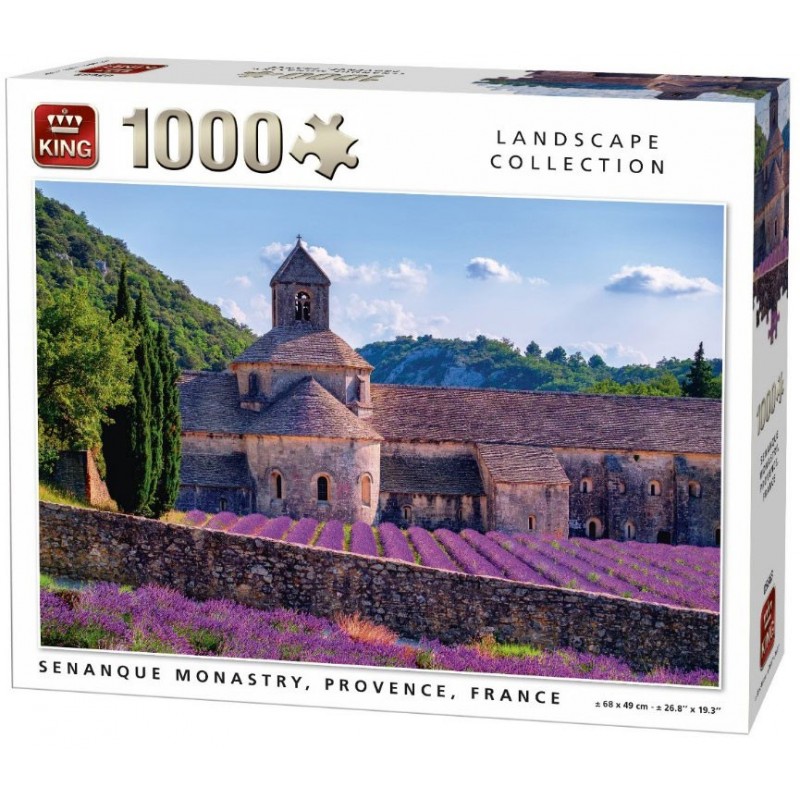 Puzzle 1000 pièces - Monastère en Provence un jeu King Puzzle 1000 pièces - Monastère en Provence un jeu King