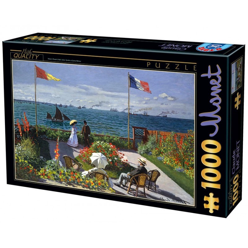 Puzzle 1000 pièces - Monet - Terrasse à Saint Adresse un jeu D-Toys