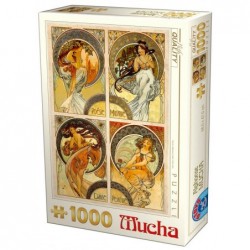 Puzzle 1000 pièces - Mucha - Art un jeu D-Toys