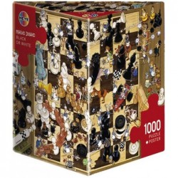 Puzzle 1000 pièces - Degano - Noir ou Blanc un jeu Heye