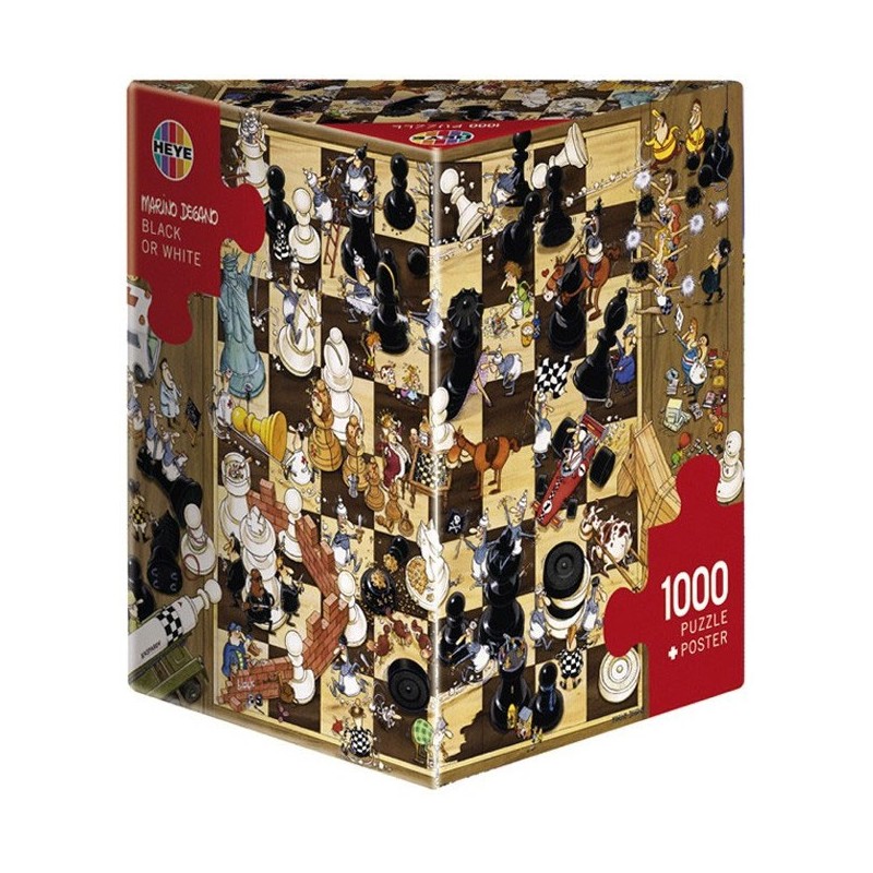 Puzzle 1000 pièces - Degano - Noir ou Blanc un jeu Heye