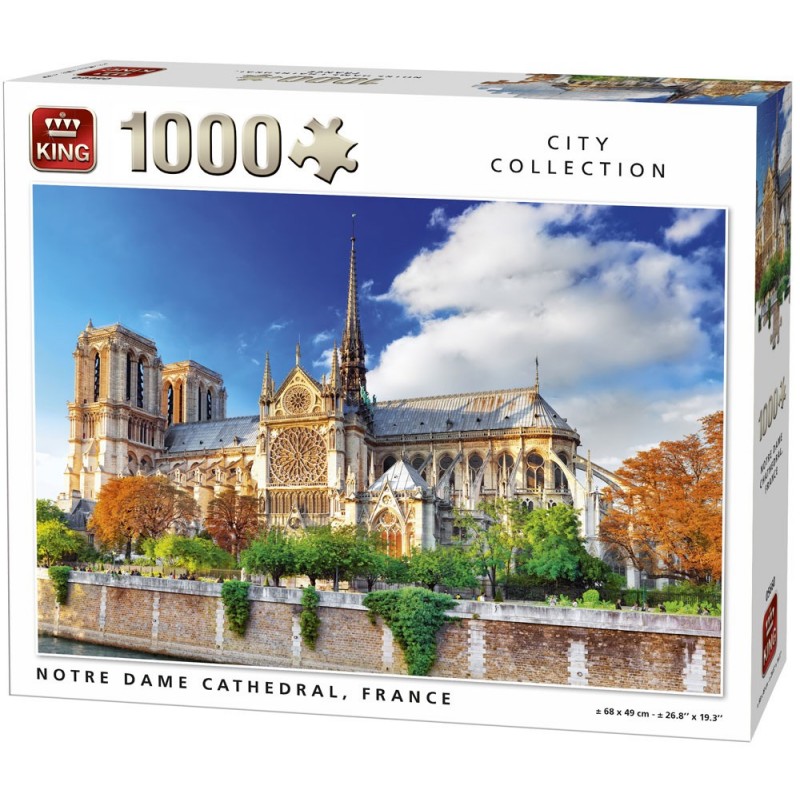 Puzzle 1000 pièces - Notre Dame Cathedral Paris un jeu King Puzzle 1000 pièces - Notre Dame Cathedral Paris un jeu King
