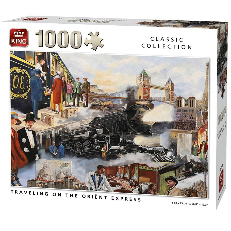 Puzzle 1000 pièces - Orient Express un jeu King Puzzle 1000 pièces - Orient Express un jeu King