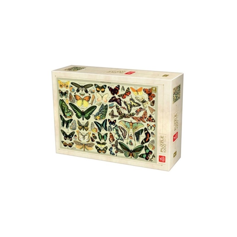 Puzzle 1000 pièces - Encyclopédie des papillons un jeu D-Toys Puzzle 1000 pièces - Encyclopédie des papillons un jeu D-Toys