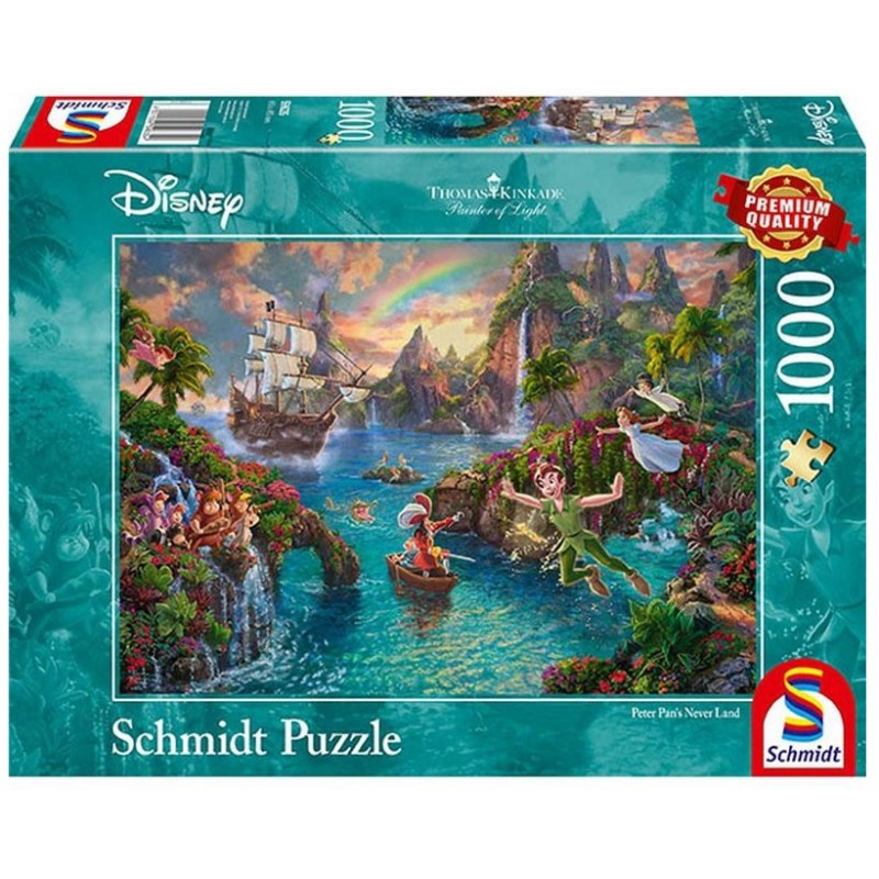 Puzzle 1000 pièces Kinkade - Peter Pan un jeu Schmidt