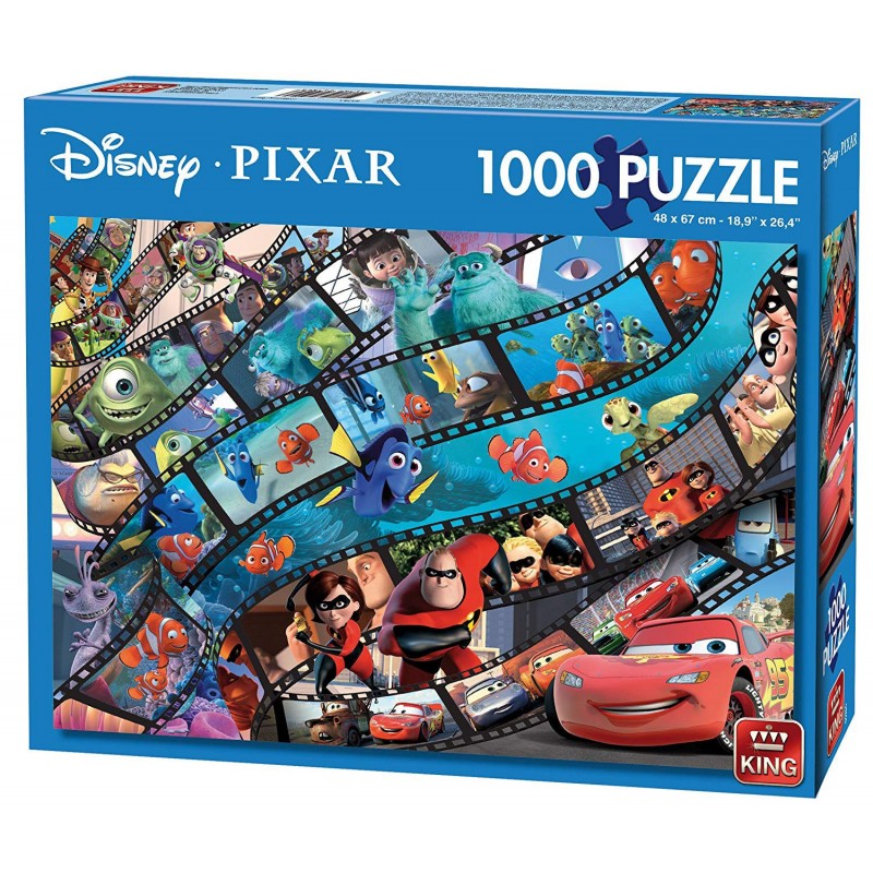 Puzzle 1000 pièces - Pixar Disney - Movie magic, un jeu édité par King