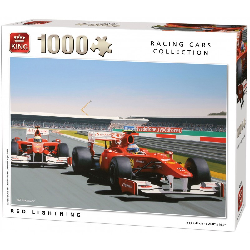 Puzzle 1000 pièces - Red Lightning un jeu King