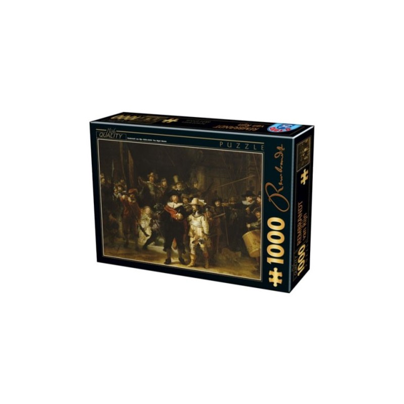 Puzzle 1000 pièces - Rembrandt - La nuit un jeu D-Toys Puzzle 1000 pièces - Rembrandt - La nuit un jeu D-Toys