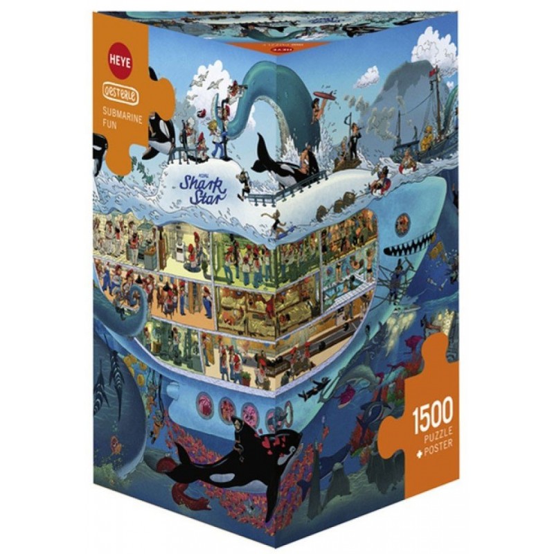 Puzzle 1500 pièces - Submarine un jeu Heye