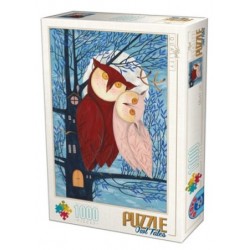 Puzzle 1000 pièces - Owl tales un jeu D-Toys