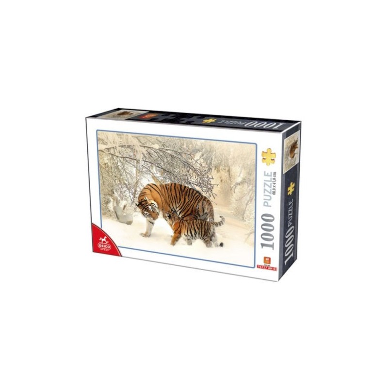 Puzzle 1000 pièces - Tigers un jeu D-Toys Puzzle 1000 pièces - Tigers un jeu D-Toys