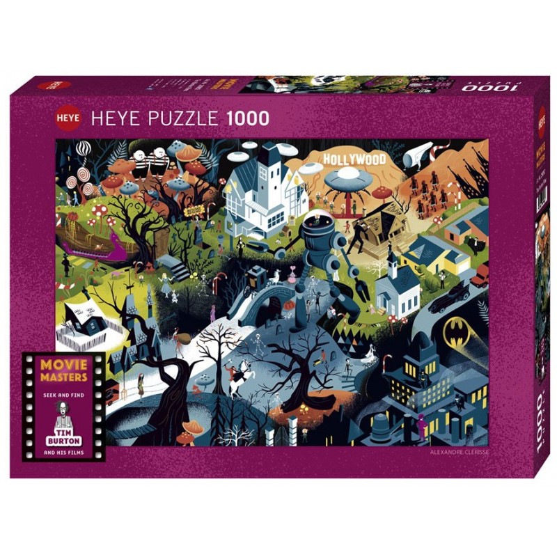 Tim Burton films - 1000 pièces un jeu Heye Tim Burton films - 1000 pièces un jeu Heye