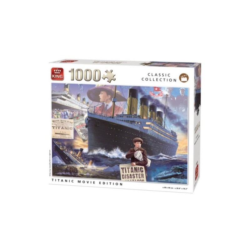 Puzzle 1000 pièces - Titanic Movie edition un jeu King Puzzle 1000 pièces - Titanic Movie edition un jeu King