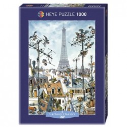 Puzzle Humoristique Cartoon Tour Eiffel - Mordillo un jeu Heye