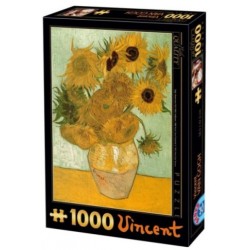 Puzzle 1000 pièces - Van Gogh - Les tournesols un jeu D-Toys