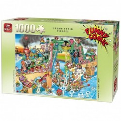 Puzzle 1000 pièces - Train Pirates un jeu King