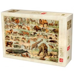 Puzzle 1000 pièces - Encyclopedia Wild animals un jeu D-Toys